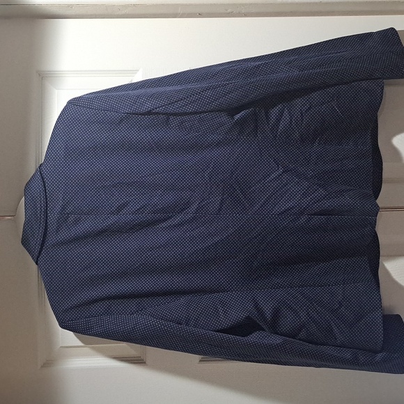 NWT THE LIMITED, Women's blazer, navy blue & small white polka dot. Size XL Tall - Picture 2 of 9